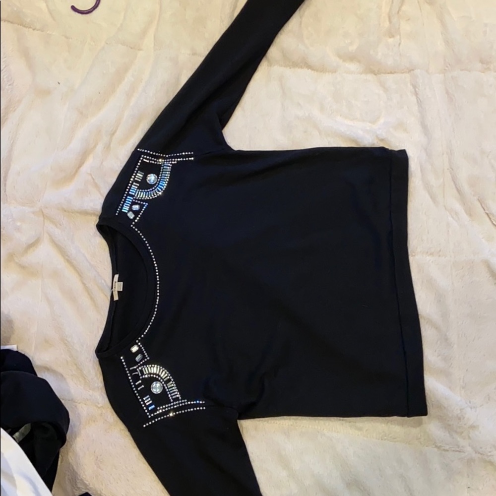 A black sweater